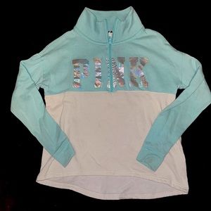 Pink quarter zip
